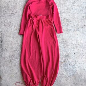 OQQ Hot Pink (almost red) Set (Top and Bottoms)